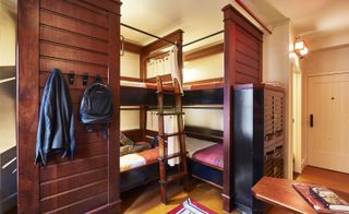Hotel bedroom with bunkbed