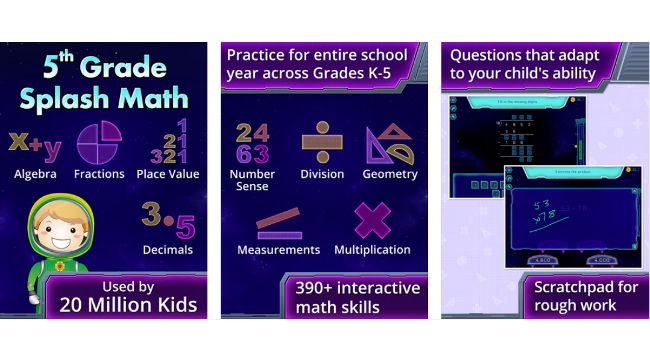 Screenshot of 5th Grade Math Problem Solver
