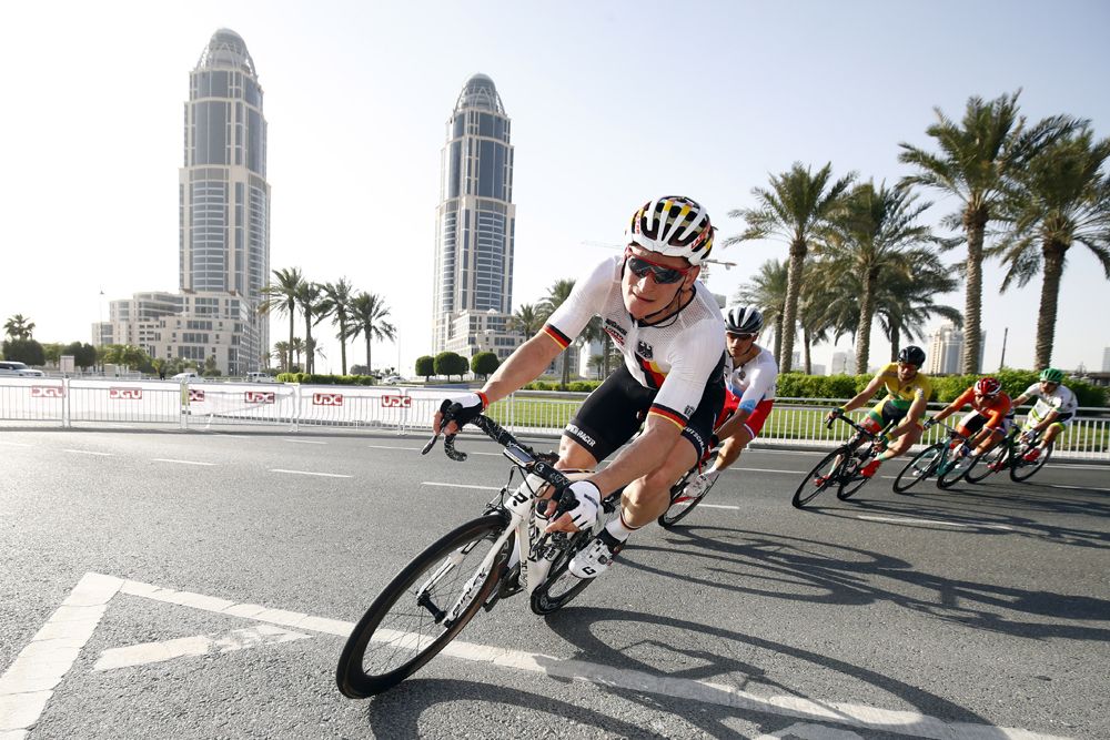 Andre Greipel (Germany) missed the main split