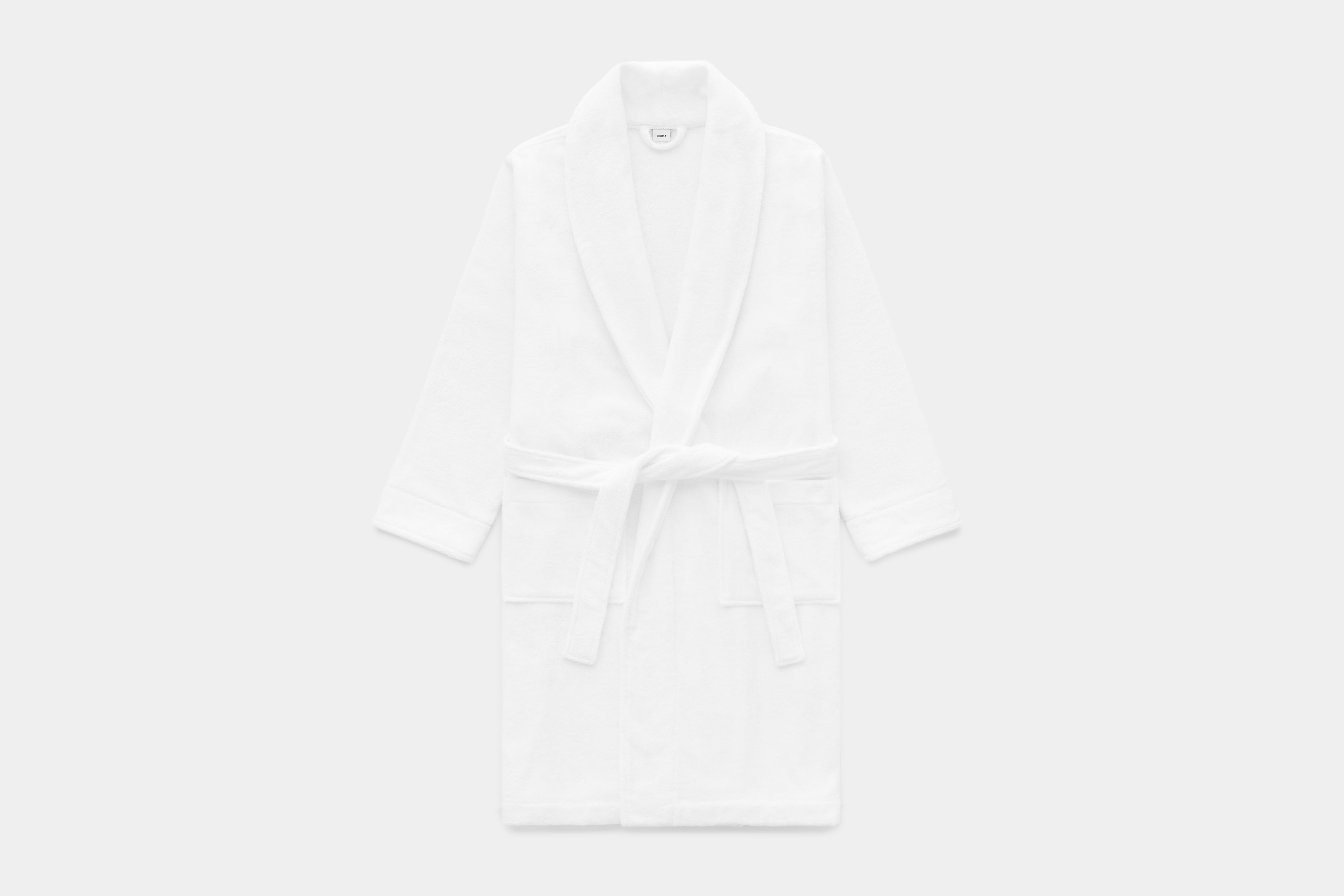 Turkish Cotton Bath Robe - White