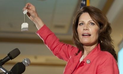 Rep. Michele Bachmann (R-Minn.) attends a March GOP fundraiser in New Hampshire.