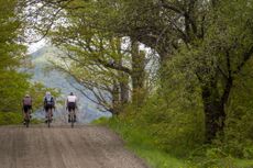 Rook riding with Van Rysel in Vermont