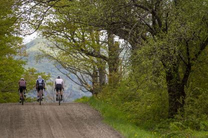 Rook riding with Van Rysel in Vermont