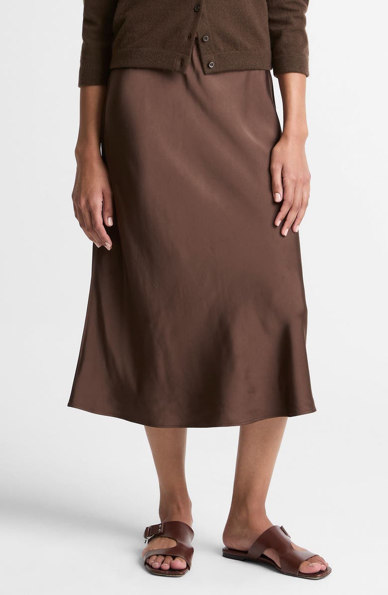 Pull-On Satin Slip Skirt