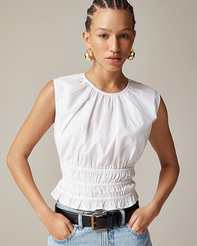 Hyacinth Top in Cotton Poplin