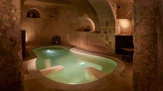 A subterranean pool at Argos in Cappadocia