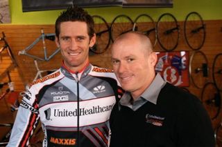 Rory Sutherland (UnitedHealthcare p/b Maxxis) with assistant director Gord Fraser