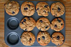 whole wheat blueberry muffins