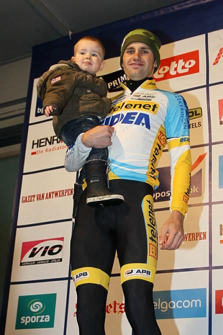 Rob Peeters on the podium