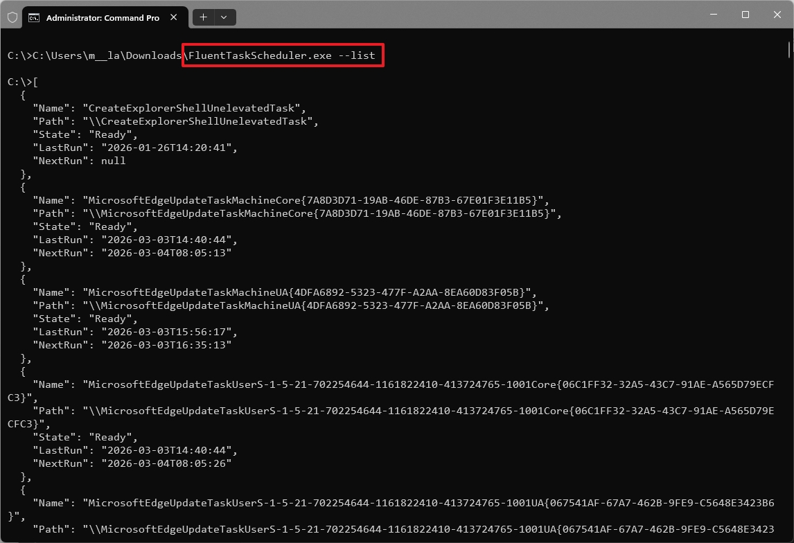 Modern Task Scheduler CLI