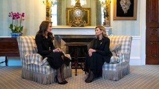 Kate Middleton meeting Olena Zelenska in 2022