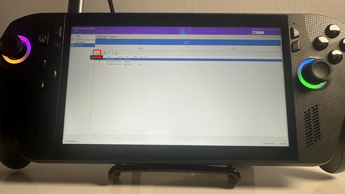 Bazzite dual boot process