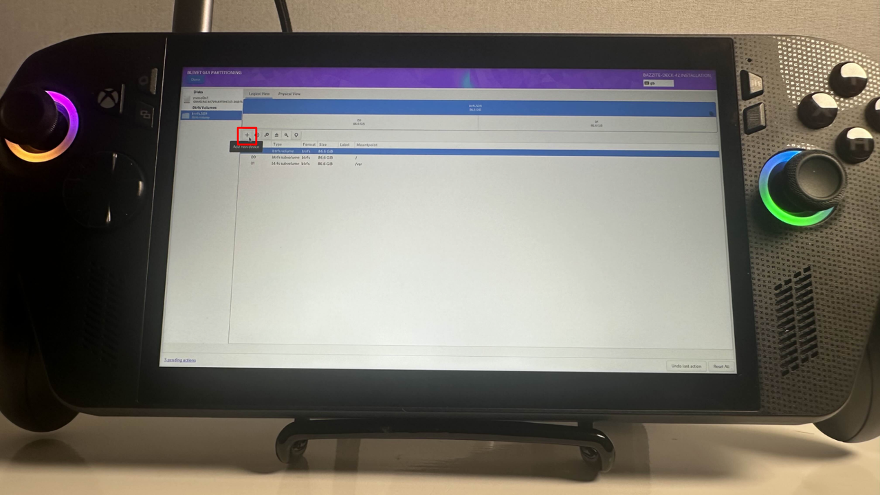 Bazzite dual boot process