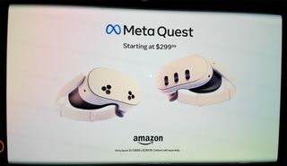 A screenshot of an Amazon ad from Vast_Front259 on Reddit showing the price of the Meta Quest 3s