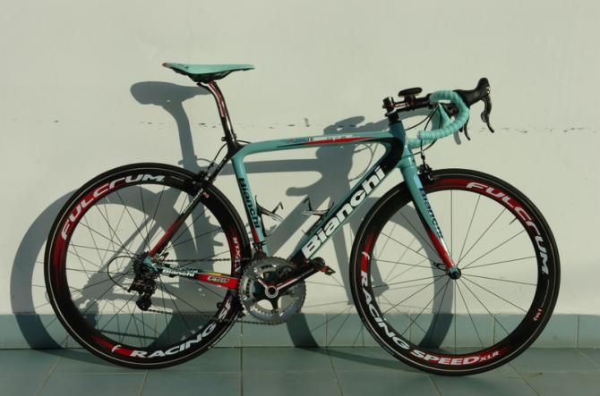 Reda's bike for the upcoming season, the Bianchi Sempre