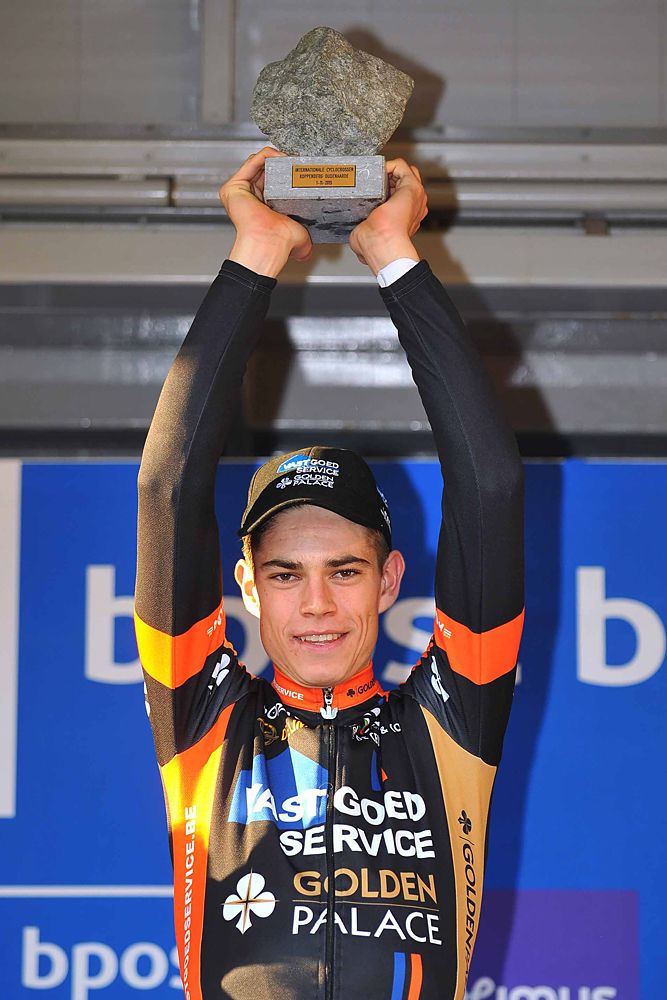 Wout Van Aert (Vastgoedservice-Golden Palace) wins Koppenbergcross
