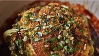 Whole roasted cauliflower