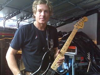 Dallas with Edge's '73 'Where The Streets Have No Name' Stratocaster