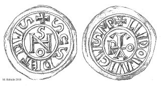 The coins had the monogram of the pope, possibly Pope Joan, one on side and the name of the emperor of the Franks on the other.