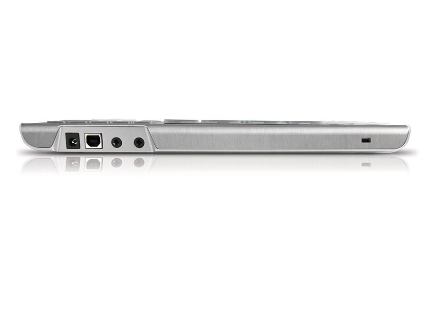 Around one-inch thick, the Akai is extremely portable