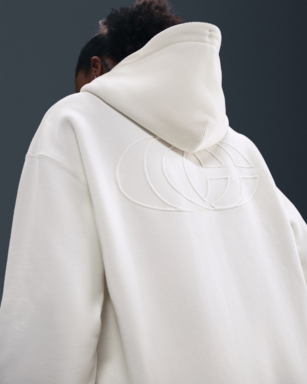 Caitlin Clark Nike Basketball Fleece Pullover Hoodie - Sail/black - Size Xs