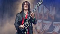 Richard Fortus of Thin Lizzy performs on the main stage on day one of the High Voltage Festival at Victoria Park on July 23, 2011 in London, United Kingdom