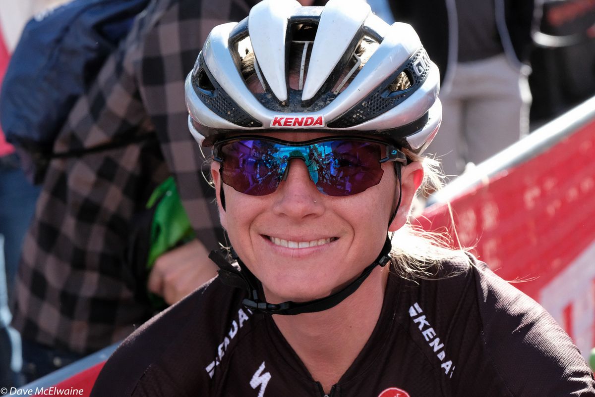 Amy Beisel (Pro Cycling-Kenda) at the starting line