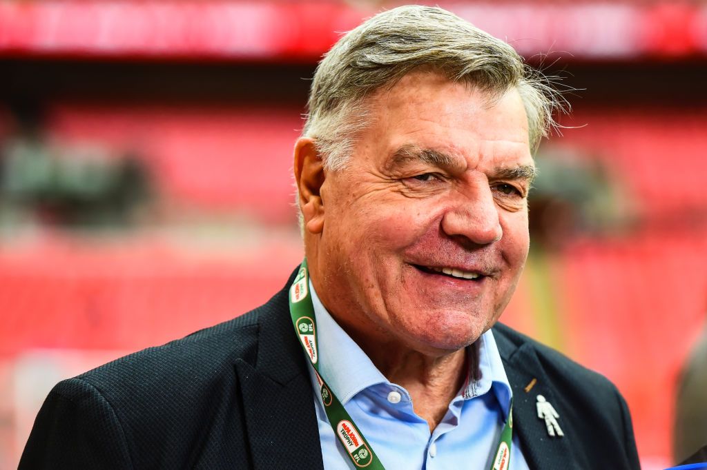 Sam Allardyce prior to the Papa John Trophy Final between Bolton Wanderers and Plymouth Argyle at Wembley Stadium, London on Sunday 2nd April 2023. (Photo: Kevin Hodgson | MI News) (Photo by MI News/NurPhoto via Getty Images)