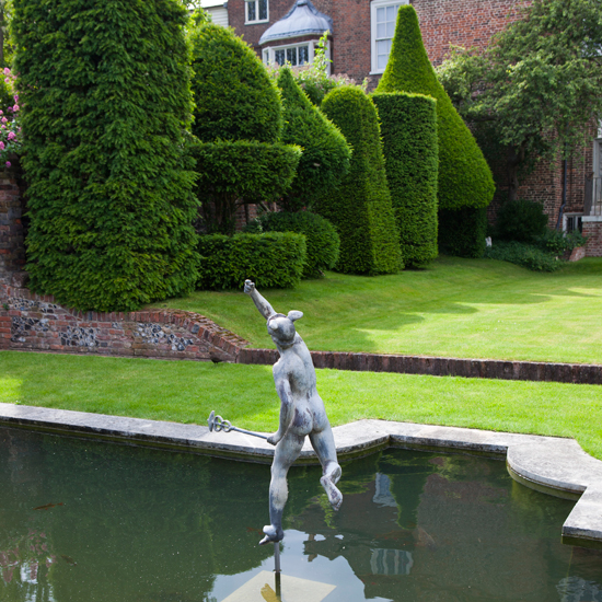 garden with pond
