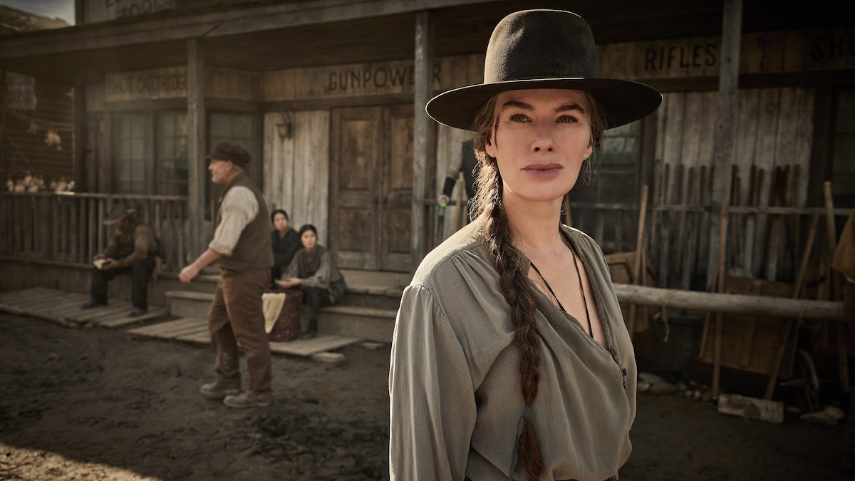 Lena Headey in a period-appropriate outfit in a still from Netflix&#039;s Western drama, &amp;quot;The Abandons&amp;quot;