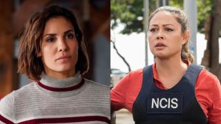 Daniela Ruah in NCIS: Los Angeles and Vanessa Lachey in NCIS: Hawai'i