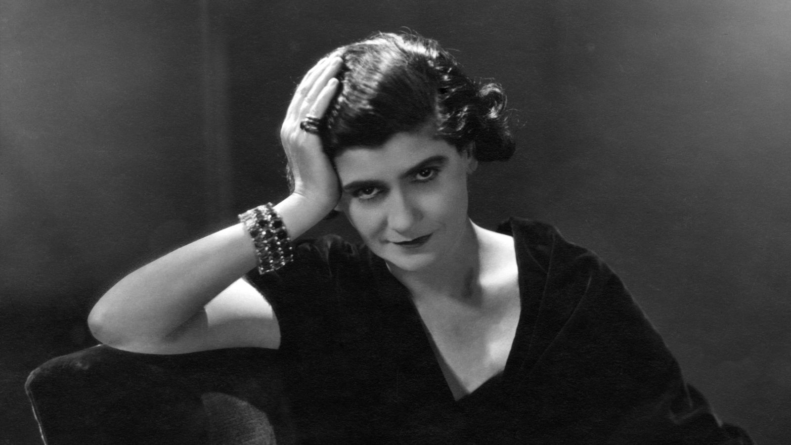 coco chanel in black and white