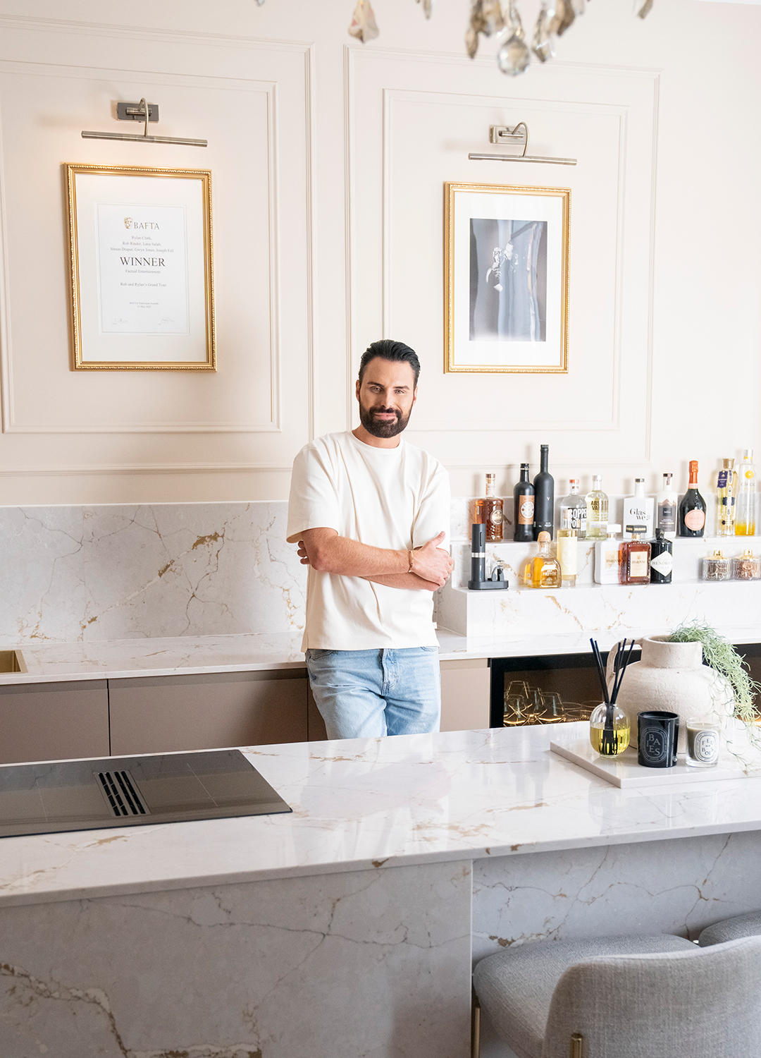 Rylan Clarkes neutral contemporary kitchen