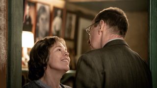 Olivia Colman and David Thewlis in Landscapers.
