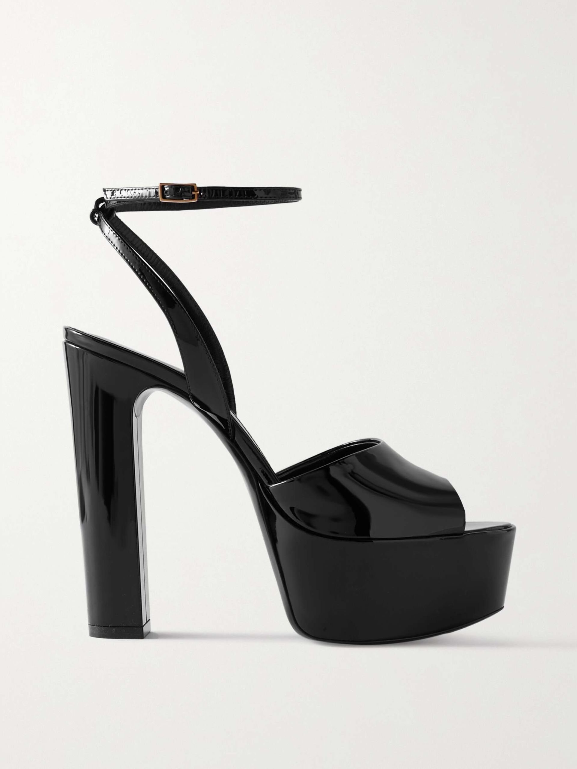 Jodie Patent-Leather Platform Sandals