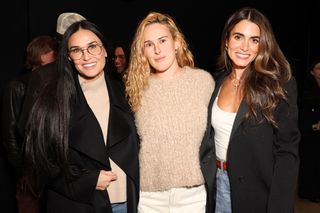 Demi Moore and Rumer Willis coordinate outfits at L.A. screening of an environmental documentary.