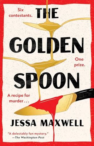 The Golden Spoon book cover with several spoons and one knife with blood on it