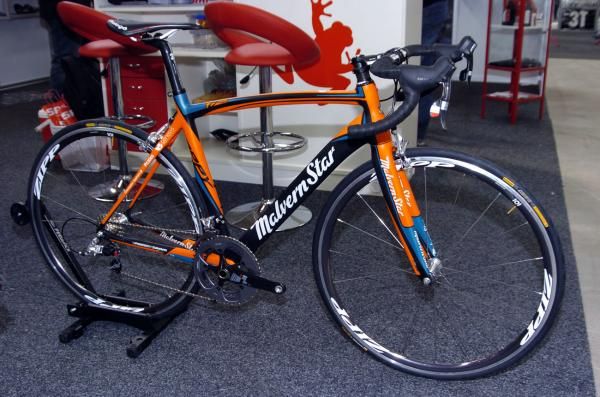 While Malvern Star wasn't an exhibitor at the show, the SRAM stand had one of the company's new Oppy C7 Team frames on display.
