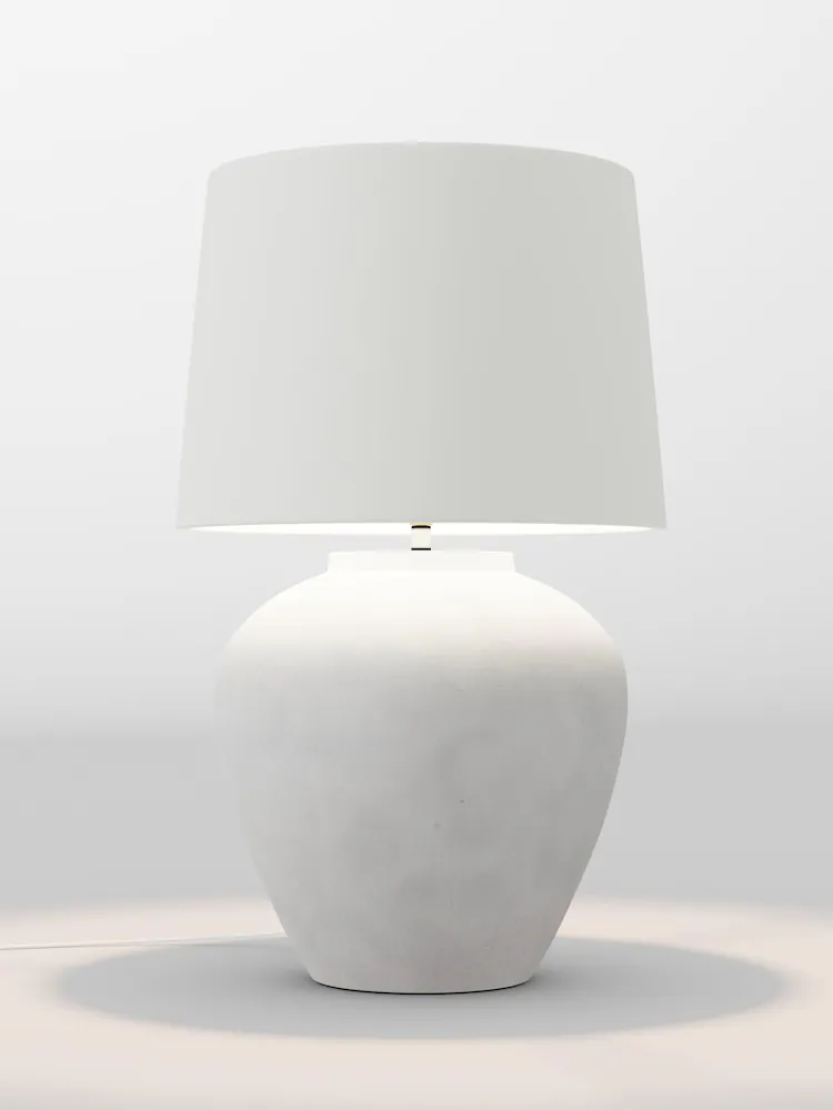 Next, Grey Lydford Table Lamp Base
