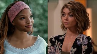 Halle Bailey in The Little Mermaid and Sarah Hyland in Modern Family