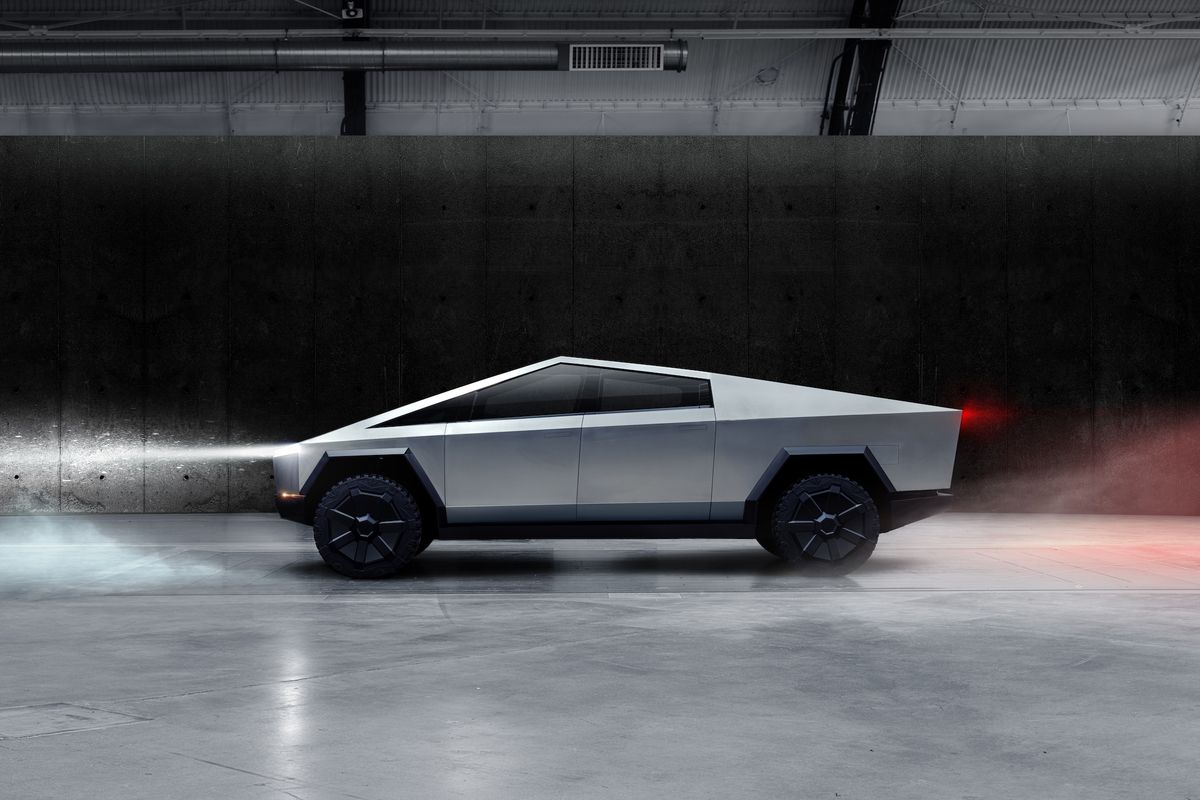 The electric Cybertruck from Tesla, led by SpaceX's Elon Musk, was revealed on Nov. 21, 2019.