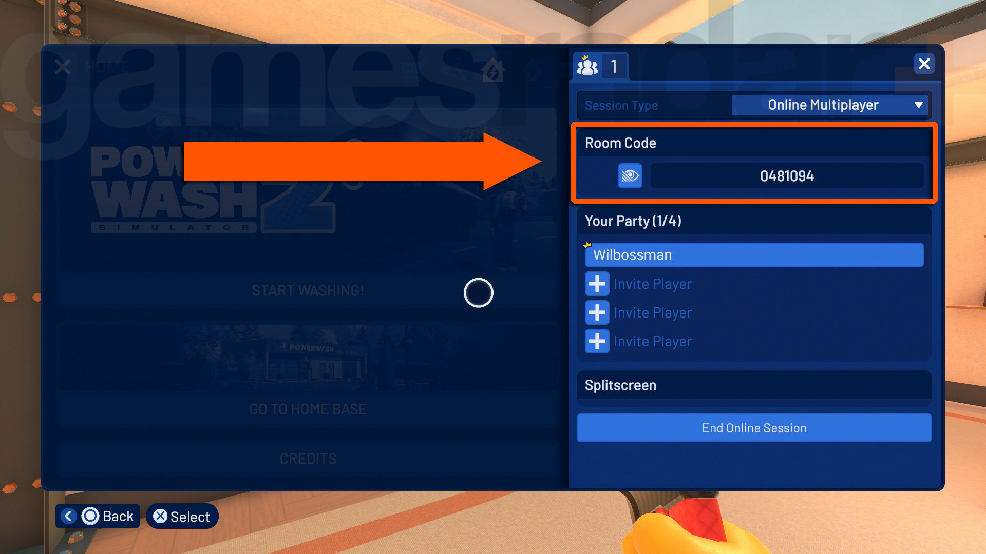 The PowerWash Simulator 2 crossplay menu screen