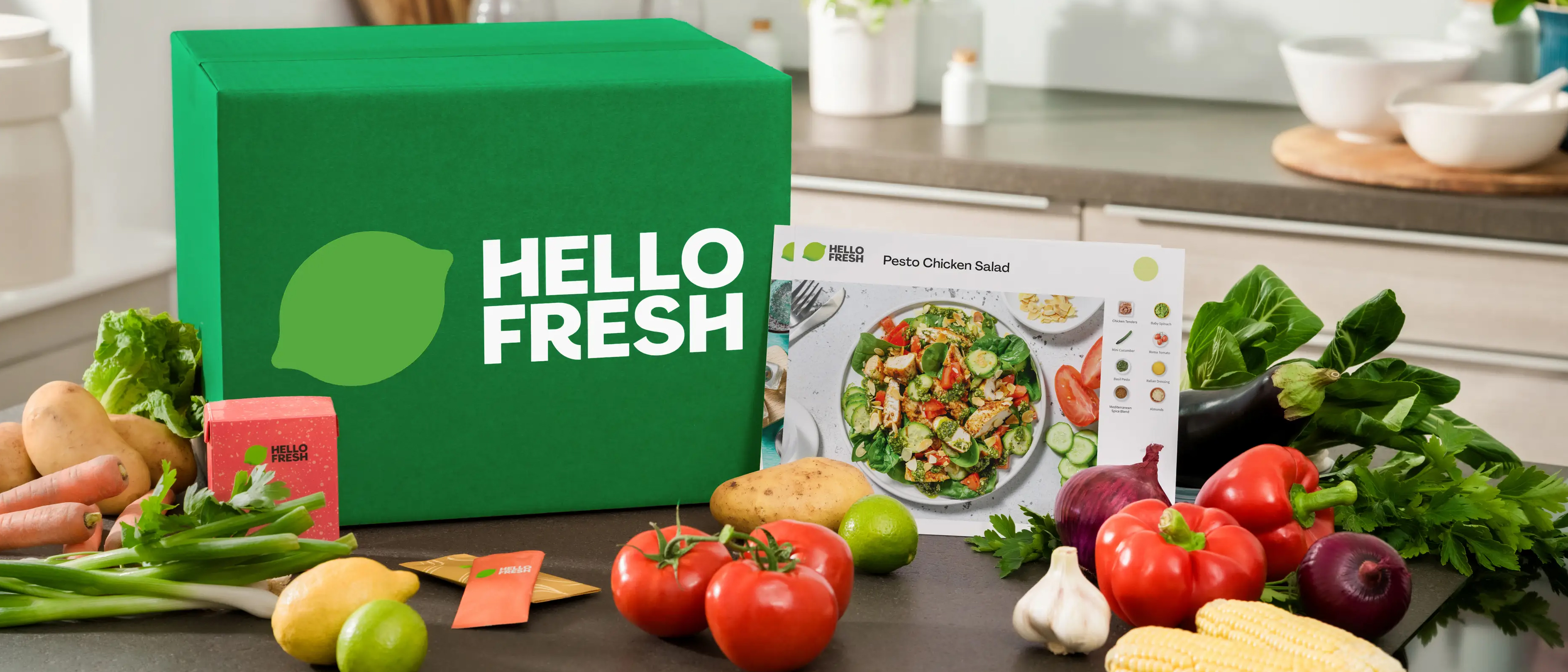 Hellofresh box with vegetables