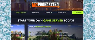 MCProHosting homepage
