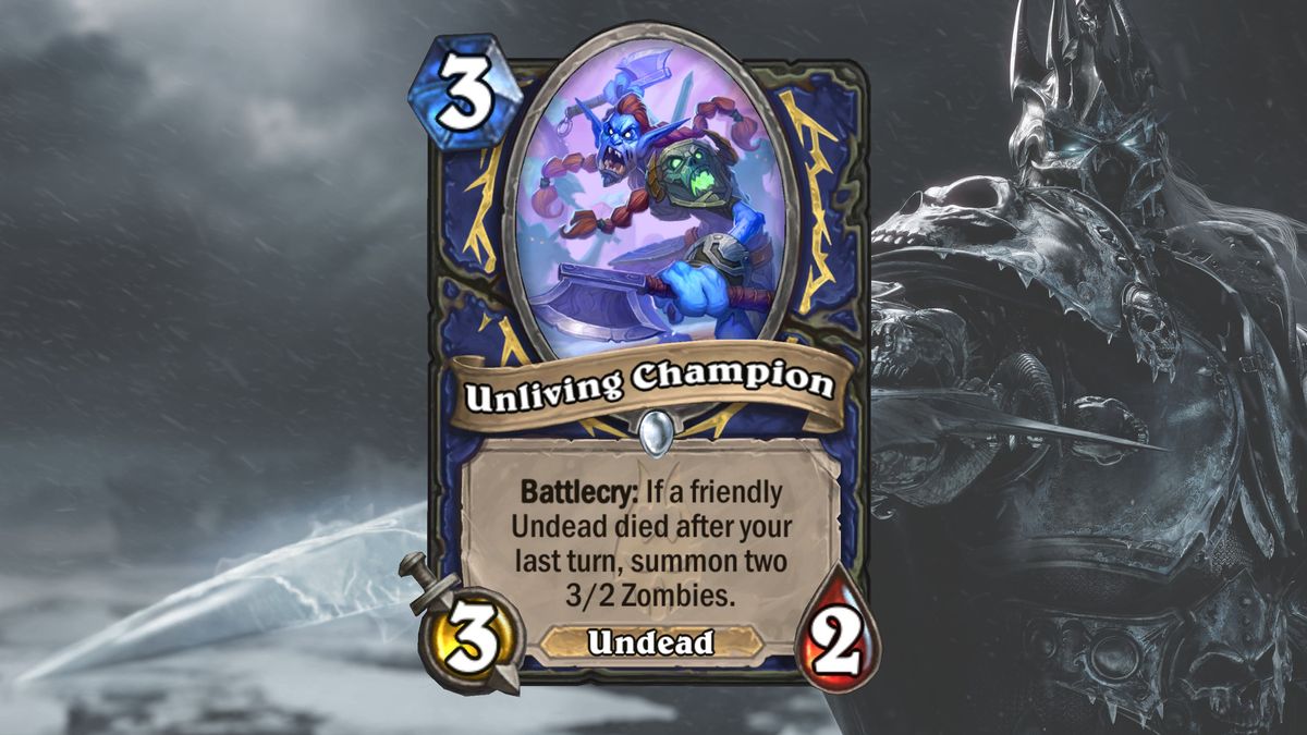 Cards and art from Hearthstone's March of the Lich King expansion.