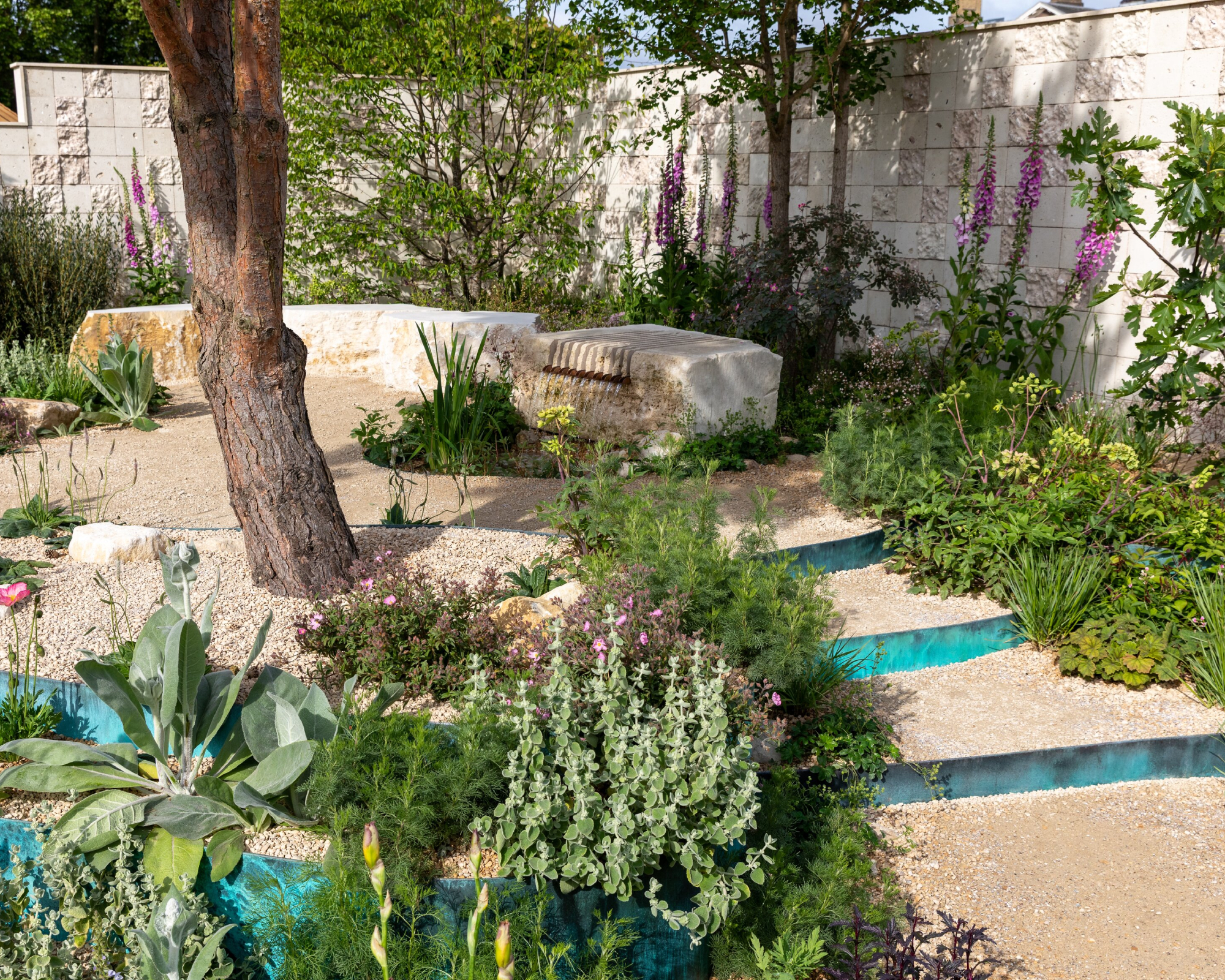 show garden using crushed seashells, RHS Chelsea Flower Show 2026