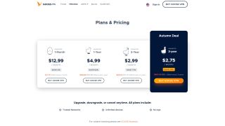Goose VPN review pricing