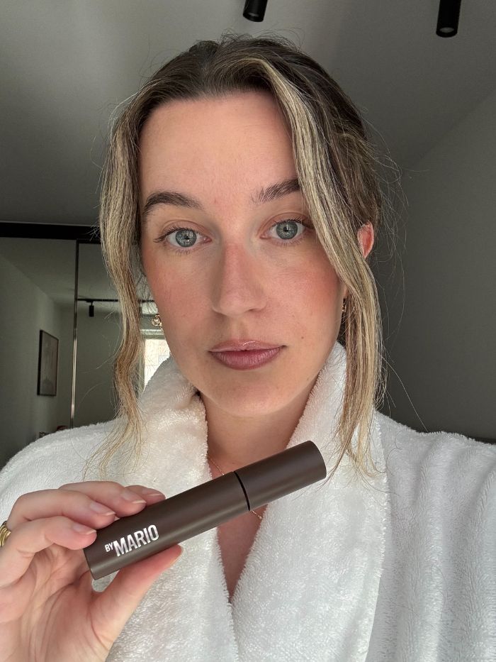 Deputy beauty editor Grace Lindsay testing the Makeup By Mario Master Mascara