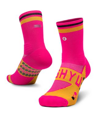 Shyu Pink Yellow long socks