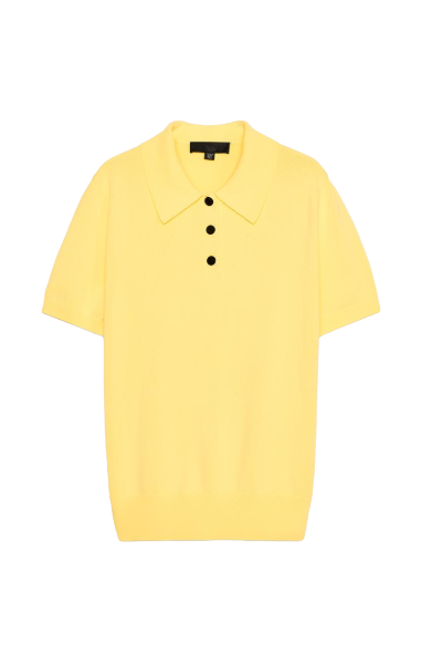 ZARA, Short Sleeve Knit Polo Top